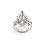 5 Carat Pear Statement | Brilliant White | 14K White Gold | Radiant Elegance - Image 3