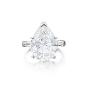 5 Carat Pear Statement | Brilliant White | 14K White Gold | Radiant Elegance