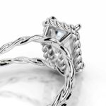 5 Carat Radiant Statement | Type IIa | Brilliant White / D color | FL/IF | 14K White Gold - Image 2