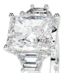 5 Carat Radiant Statement | Brilliant White / F color | SI | 14K White Gold - Image 4