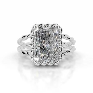 5 Carat Radiant Statement | Brilliant White | SI | 14K White Gold | Timeless Brilliance