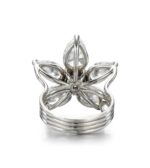 5 Carat Pear Statement | Brilliant White | 14K White Gold | Refined Grandeur - Image 3