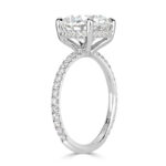 5 Carat Round Brilliant Statement | Brilliant White | 14K White Gold - Image 3