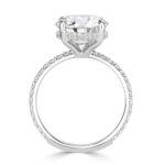 5 Carat Round Brilliant Statement | Brilliant White | 14K White Gold - Image 4