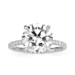 5 Carat Round Brilliant Statement | Brilliant White | 14K White Gold