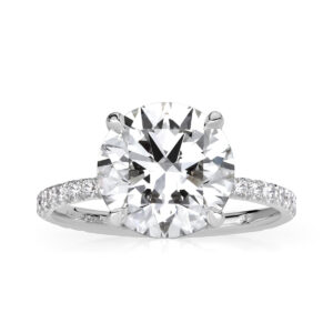 5 Carat Round Brilliant Statement | Brilliant White | 14K White Gold