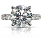 5 Carat Round Brilliant Statement | Brilliant White | VS | 14K White Gold - Image 3