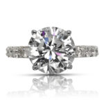5 Carat Round Brilliant Statement | Brilliant White | VS | 14K White Gold - Image 4