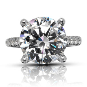 5 Carat Round Brilliant Statement | Brilliant White | VS | 14K White Gold