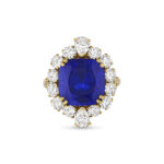 5 Carat Cushion Statement | Royal Blue Sapphire | 14K White Gold | Radiant Elegance - Image 3