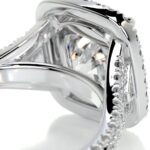 5 Carat Cushion Statement | Type IIa | Brilliant White / D color | FL/IF | 14K White Gold - Image 4