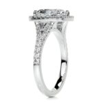 5 Carat Cushion Statement | Brilliant White / D color | VVS | 14K White Gold - Image 3