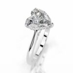 5 Carat Heart Shape Statement | Brilliant White / D color | FL/IF | 14K White Gold - Image 5