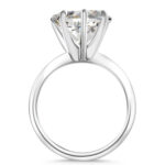 5 Carat Heart Shape Statement | Brilliant White / F color | VVS | 14K White Gold - Image 4