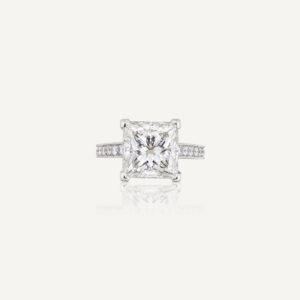 5 Carat Princess Statement | Brilliant White / D color | VVS | 14K White Gold