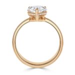 3 Carat Pear Diamond Ring | Brilliant White | 14K White Gold | Quiet Power | Modern Classic - Image 2