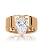 3 Carat Pear Diamond Ring | Brilliant White | 14K White Gold | Quiet Power | Modern Classic