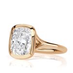 3.01 Carat Cushion Diamond Ring | Brilliant White | 14K White Gold | Everyday Royalty - Image 2