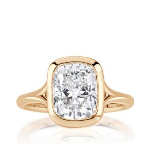 3.01 Carat Cushion Diamond Ring | Brilliant White | 14K White Gold | Everyday Royalty