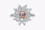 0.59 Carat Emerald-cut Statement | Fancy Pink | 18K Gold | A Crown-Worthy Fancy Rarity - Image 3
