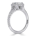 3 Carat Oval Diamond Ring | Brilliant White | 14K White Gold | Modern Nobility - Image 2