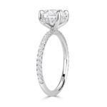 3 Carat Oval Diamond Ring | Brilliant White | 14K White Gold | Modern Nobility - Image 5