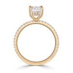 3 Carat Emerald Diamond Ring | 14K White Gold | Everyday Royalty - Image 3