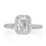3 Carat Round Brilliant Diamond Ring | Brilliant White | 14K White Gold | Modern Nobility - Image 3