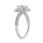 3 Carat Round Brilliant Diamond Ring | Brilliant White | 14K White Gold | Modern Nobility