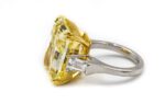 20 Carat Radiant Statement | Fancy Yellow | SI | 14K White Gold - Image 2