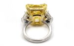 20 Carat Radiant Statement | Fancy Yellow | SI | 14K White Gold - Image 3