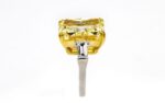 20 Carat Radiant Statement | Fancy Yellow | SI | 14K White Gold - Image 4