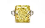 20 Carat Radiant Statement | Fancy Yellow | SI | 14K White Gold