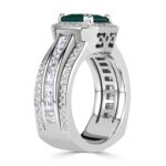 1.99 Carat Emerald Diamond Ring | 14K White Gold | Classic Charm - Image 3
