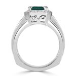 1.99 Carat Emerald Diamond Ring | 14K White Gold | Classic Charm - Image 4