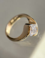 1 Carat Asscher Statement | Brilliant White | 14K White Gold | Elegant Sparkle | Signature - Image 2