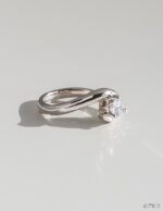1 Carat Pear Statement | Brilliant White | 14K White Gold | Classic Charm | Signature - Image 3