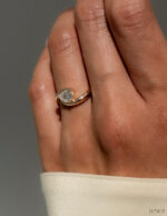 1 Carat Pear Statement | Brilliant White | 14K White Gold | Classic Charm | Signature - Image 4
