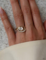 1 Carat Pear Statement | Brilliant White | 14K White Gold | Classic Charm | Signature - Image 6