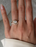 1 Carat Pear Statement | Brilliant White | 14K White Gold | Classic Charm | Signature - Image 7