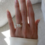 1 Carat Pear Statement | Brilliant White | 14K White Gold | Classic Charm | Signature