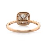 1 Carat Round Brilliant Diamond Ring | Brilliant White | 14K White Gold | Elegant Sparkle - Image 4