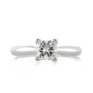 1 Carat Princess Diamond Ring | Brilliant White | 14K White Gold | Classic Charm