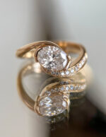 Oval Statement | Brilliant White | 14K White Gold | Classic Charm | High Jewellery - Image 6