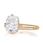 3.1 Carat Cushion Diamond Ring | Brilliant White | 14K White Gold | Quiet Power - Image 2