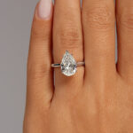 3.15 Carat Pear Statement | Brilliant White | 18K Gold | A Classic Statement