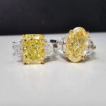 3 Carat Oval Diamond Ring | Fancy Yellow | 14K White Gold | Colour-Collector’s Treasure