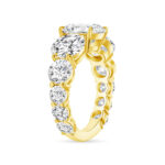 5 Carat Round Brilliant Statement | Brilliant White | 18K Yellow Gold | Radiant Elegance - Image 3