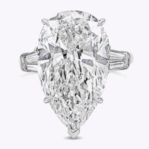 10 Carat Pear Diamond Ring | Brilliant White | 18K Gold | Collector’s Grade Grandeur