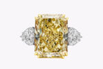 17.25 Carat Round Brilliant Diamond Ring | Fancy Yellow | 18K Gold - Image 4